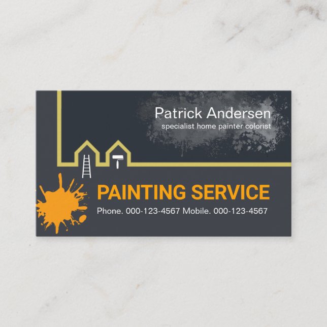 Home Painting Border Line Painter Business Card (Front)