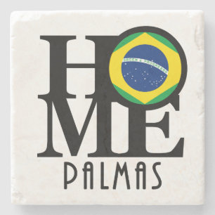 HOME Palmas Brazil Stone Coaster