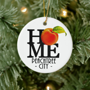 HOME Peachtree City Ceramic Ornament