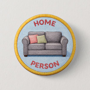 Home Person 6 Cm Round Badge
