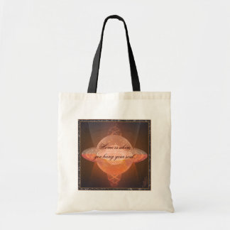 Home Planet Abstract Art Tote Bag