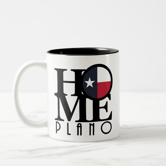 HOME Plano Texas 11oz Two-Tone Coffee Mug (Left)