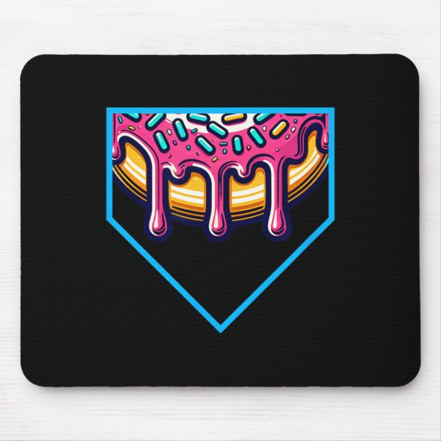 Home Plate Drip - Softll And Sell  Mouse Pad (Front)