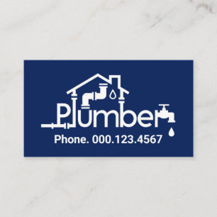 Home Plumber Pipe Piping Frame Business Card