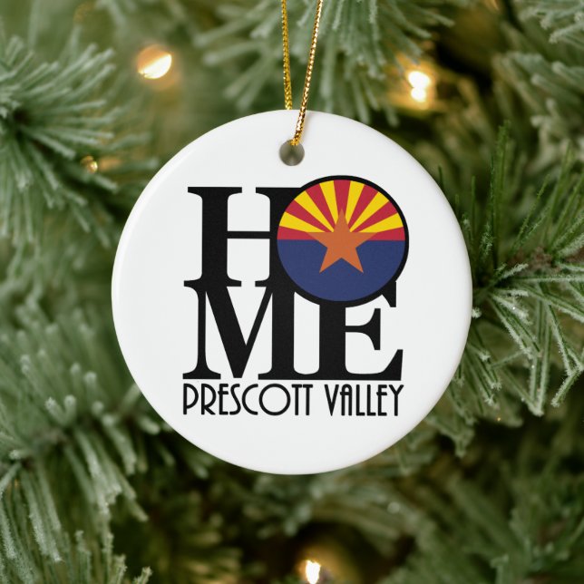 HOME Prescott Valley Arizona Ceramic Ornament (Tree)
