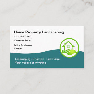 Home Property Landscaping Business Cards