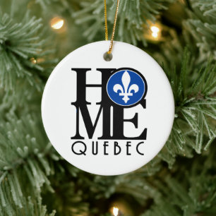 HOME Quebec Ceramic Ornament
