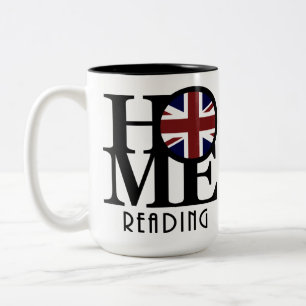HOME Reading England 15oz Two-Tone Coffee Mug