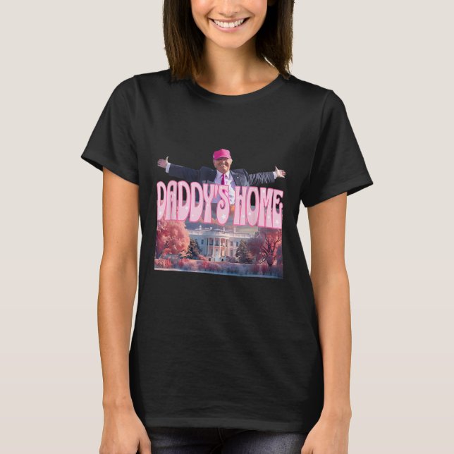 Home Real Donald Pink Preppy Edgy Good Man Trump  T-Shirt (Front)