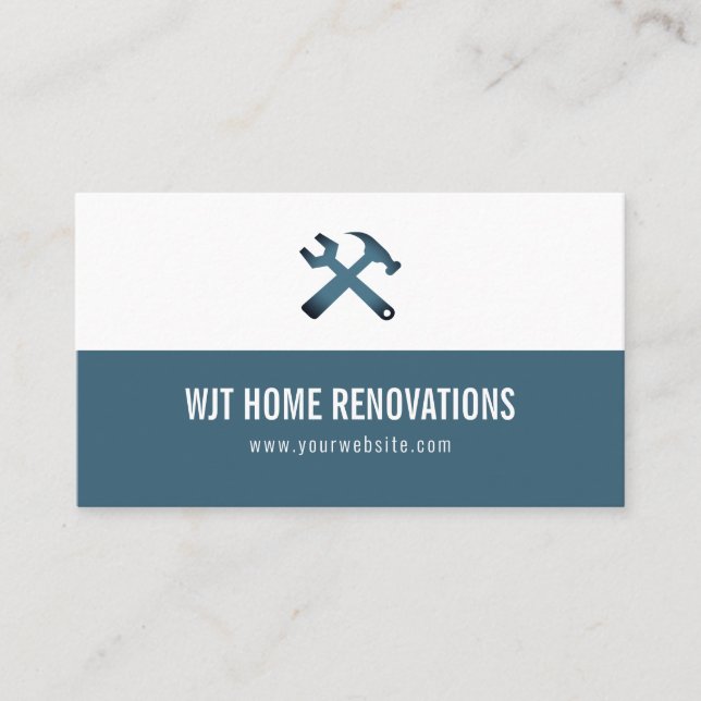 Home Remodeling Renovation Business Card (Front)