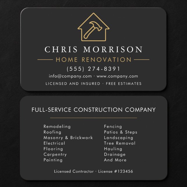 Home Renovation Business Card (Creator Uploaded)