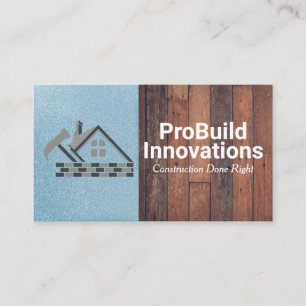 Home Renovation Repair Logo   Contractor  Business Card