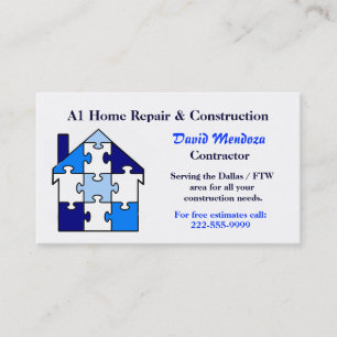Home Repair & Construction Business Card