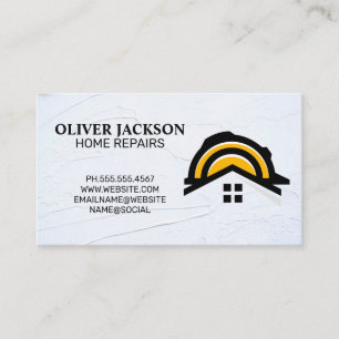 Home Repair    Construction Hardhat Renovations Business Card
