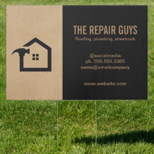 Home Repair   Handyman   Construction Business Car Garden Sign