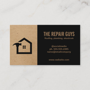 Home Repair   Handyman   Construction Business Card
