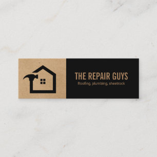 Home Repair Handyman Construction Mini Business Card
