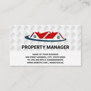 Home Repair Houses Icon Business Card