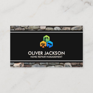 Home Repair Painting Plumbing   Stone Wall Business Card