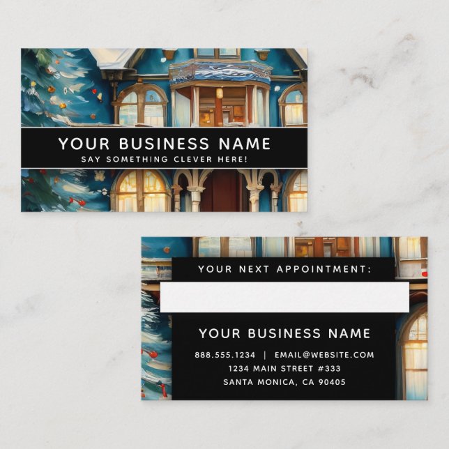 Home Repair Realtor Modern Elegant Professional Appointment Card (Front/Back)