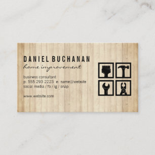 Home Repair Tools   Carpentry Business Card