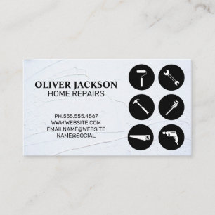 Home Repair   Tools   Handyman Business Card