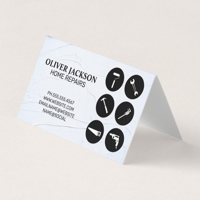 Home Repair | Tools | Handyman Business Card (Front)