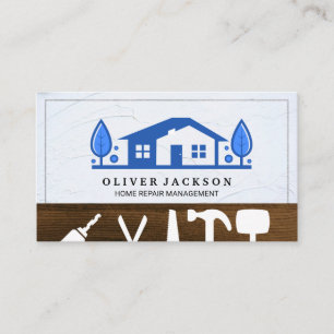 Home Repair Tools   House Logo Business Card