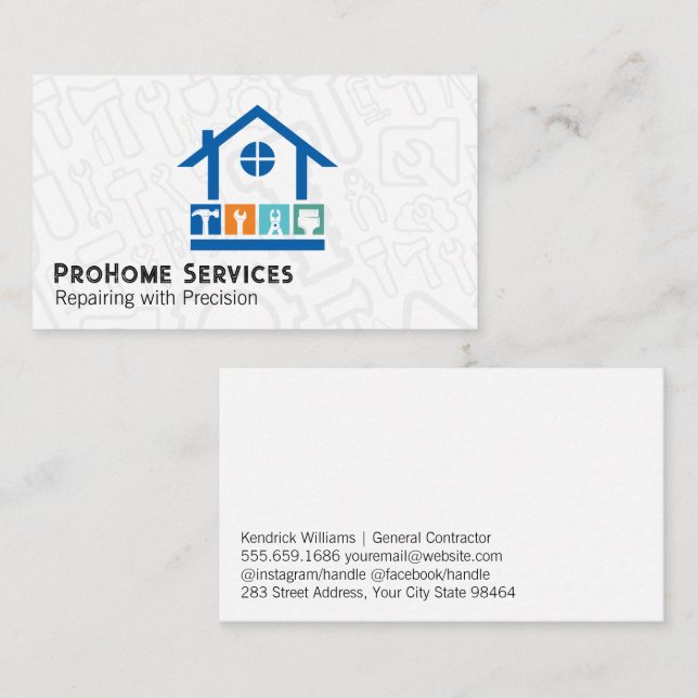 Home Repairman | Appliance Fixes Appointment Card (Front/Back)