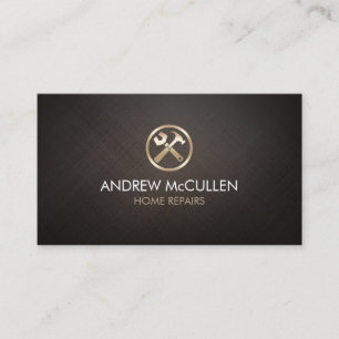 Home Repairs Handyman Tools Icon Business Card