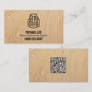 Home Restoration Decking Vcard QR Business Card