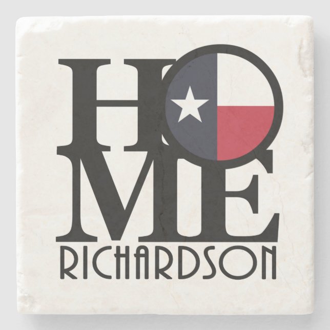 HOME Richardson Texas Stone Coaster (Front)