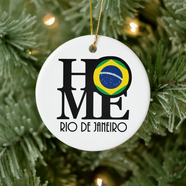HOME Rio de Janeiro Ceramic Ornament (Tree)