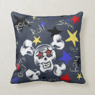 Home - Rock'n'Roll Skull Cushion