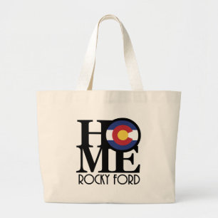 HOME Rocky Ford Colorado Large Tote Bag