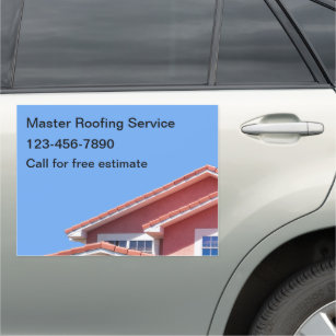 Home Roofing Service Professional Car Magnets