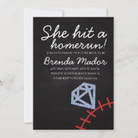 Home Run Bridal Shower Baseball Theme Chalkboard
