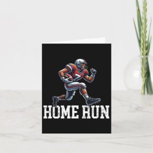 Home Run Funny Baseball Football Mash-up Card