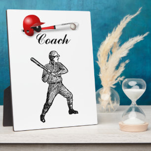 Home Run Game Team Coach Sports Ball Fun Baseball Plaque