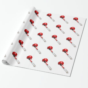 Home Run Game Team Coach Sports Ball Fun Baseball Wrapping Paper