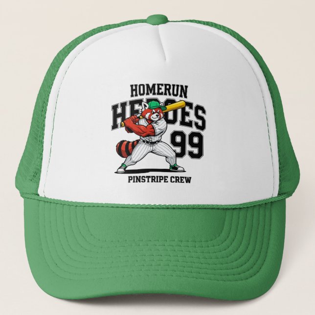 Home Run Heroes, Red Panda Crew Trucker Hat (Front)