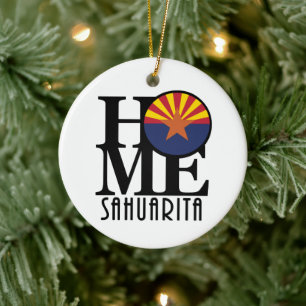HOME Sahuarita Arizona Ceramic Ornament