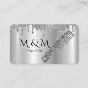 Home Salon Hairdresser Barber Haircut Hairdressing Business Card
