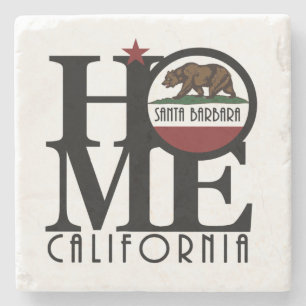 HOME Santa Barbara California Stone Coaster