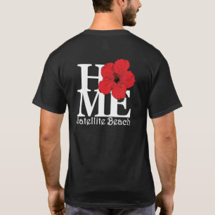 HOME Satellite Beach Red Hibisus T-Shirt