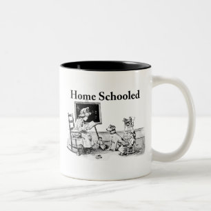 Home Schooled Clothing and Gifts Two-Tone Coffee Mug
