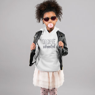 Home Schooled Lettering in Trendy Grey