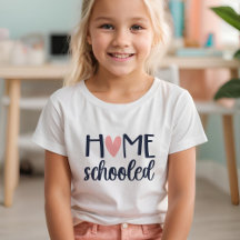 Home Schooled With Heart Navy and Pink