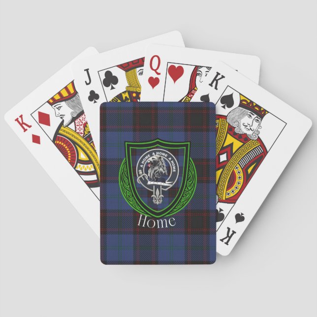 Home Scottish Clan Tartan & Crest Playing Cards (Back)