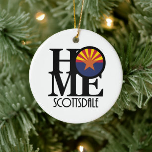 HOME Scottsdale Arizona Ceramic Ornament
